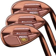 Orlimar Golf Mens Spin Tech FF Copper 3pc Wedge Set, 52*/56*/60 Steel Wedge Flex