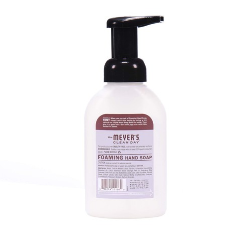 Mrs. Meyer's Foaming Hand Soap, Lavender, 10 Fluid (Pack-1) - Picture 3 of 9