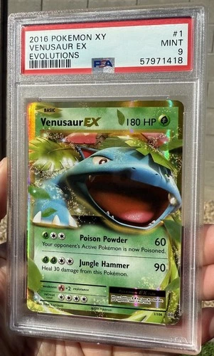 Psa 9 Venusaur Ex Mint 2016 POKEMON XY EVOLUTIONS #1 Graded Card