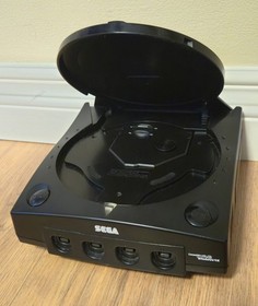 SEGA Sports Dreamcast Black Console System W/ [GDEMU] Installed Bundle Lot Read
