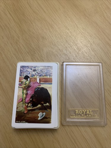 Vintage ROYAL 100 % Plastik Spielkarten Naipes Heraclio Fournier Vitoria - Bild 4 von 24