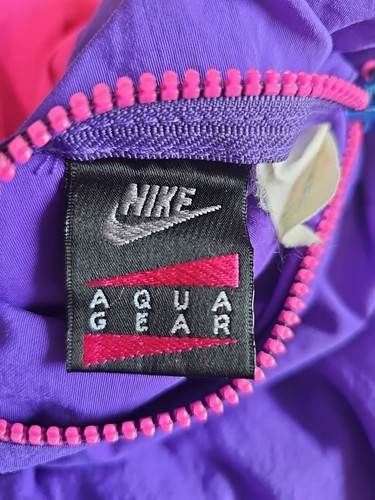 Vintage 90s Nike Aqua Gear Reversible Anorak Windbreaker Jacket Size Approx S-M - Picture 8 of 13
