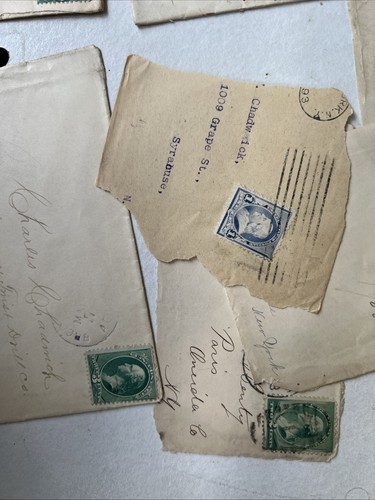 1880er Briefumschläge Briefmarken ausgefallene Stempel US Briefmarke, Werbeumschläge - Bild 16 von 17