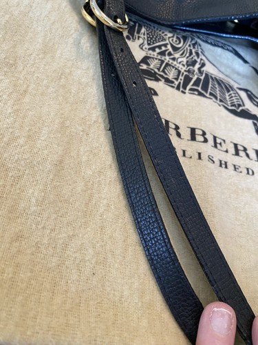 Burberry Black Leather House Check Derby Canterbury Handbag/Bag/Tote Calfskin - Picture 11 of 24