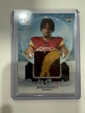 2024 Jayden Daniels Donruss Rookie Sweaters RHS-JDA Commanders - RC/MEM