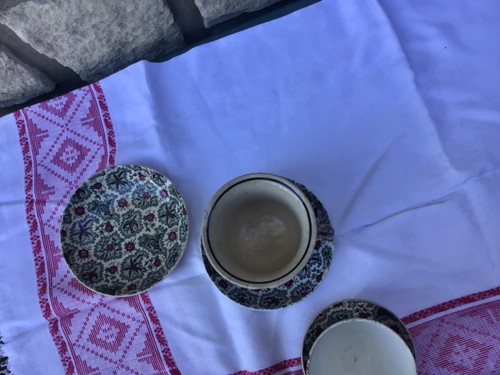 2 tasses chocolat Creil Médaille d'or 1834 St Cricq et Casaux porcelaine opaque - Imagen 4 de 23