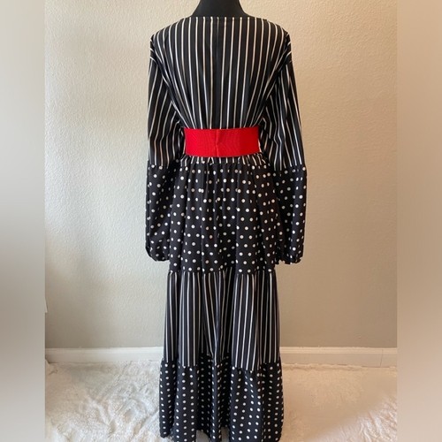 SHEIN Damen Trapez Maxikleid Gr. 4XL modern edel raffiniert verspielt - Bild 2 von 9