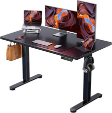 Height Adjustable Electric Standing Desk, 47.2 x 23.6 Inches Sit Stand up Desk,