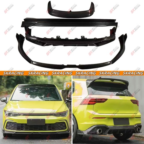 Carbon Fiber Front Rear Lip Spoiler Side Skirt Bodykit For Volkswagen GTI 22-24 - Picture 1 of 25