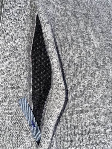 Stio Pullover Herren Fleece V-Ausschnitt grau Granger Reißverschlusstasche Gr. Large Jackson Hole, WY - Bild 5 von 10