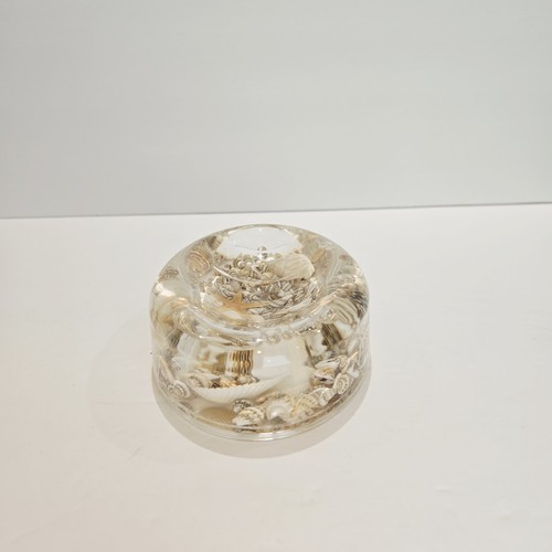 Vintage bewegliche Ozean Muscheln Seesterne Plexiglas Harz Acryl klar Seifenschale  - Bild 3 von 6