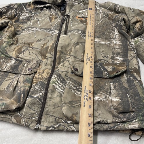 Realtree Xtra Men's Camo Jacket XL Hunting Hood Insulated Lined Coat Warm - Picture 10 of 11