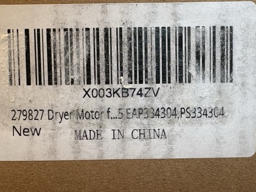 Park Dryer Replacement Motor 279827 PS334304 Samsung Kenmore NEW - Picture 2 of 16