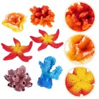6 Pcs Crushed Coral for Freshwater Aquarium Decor Fish Tank Decorations