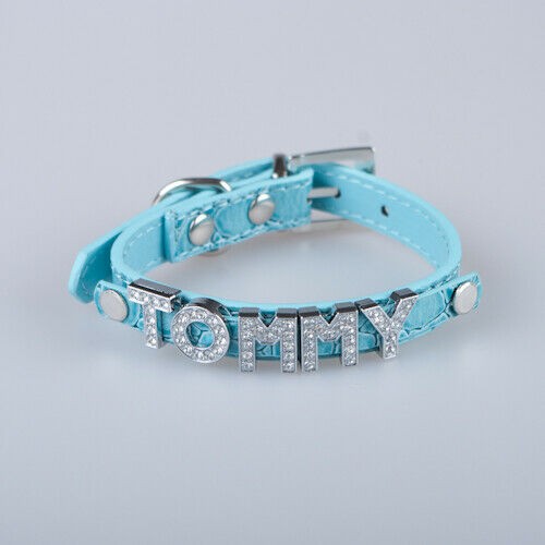 D.I.Y. Personalized Crocodile Croc Style Pet Dog Cat Collar PU Leather Letters - Bild 6 von 14