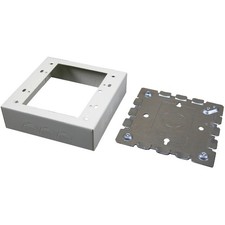 Wiremold 2-Gang Ivory Box B32 Wiremold B32 086698821097 Ivory