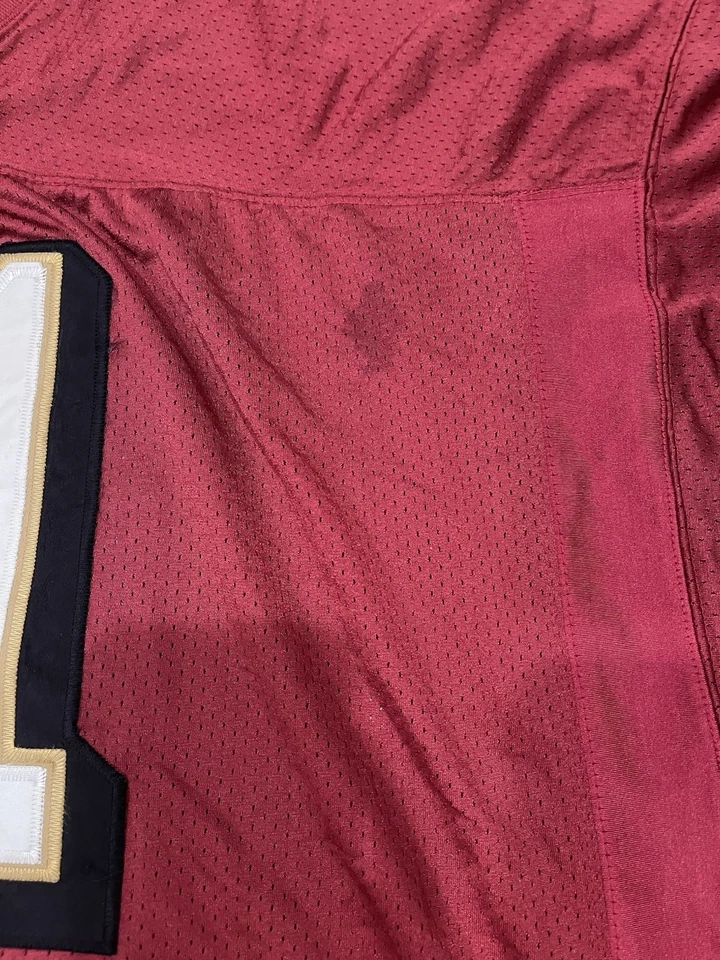 Camiseta deportiva vintage Adidas Terrell Owens San Francisco 49ers cosida auténtica para hombre talla 58 Foto 2 de 4