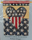 Impressions Patriotic Stars and Stripes Flag 25" X 38" Folk Art Susan Winget NEW