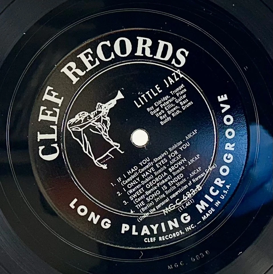 LP: Roy Eldridge, Little Jazz, Clef, MG C-683, 1954, Bop Foto 4 de 4