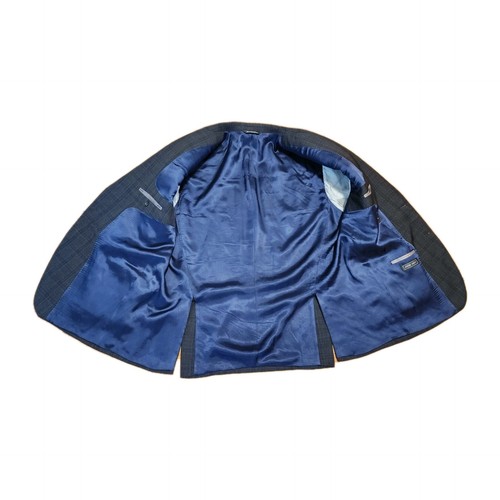 Jack Victor grau und blau karierter Wollblazer 48R 53" - Bild 5 von 6