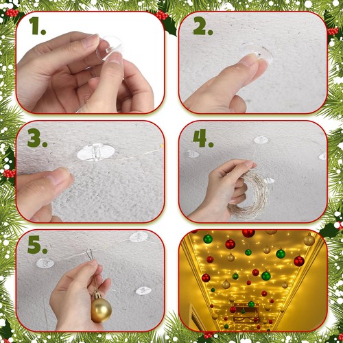 Christmas Magical Light Hallway Set with 82 Christmas Ball Ornaments 100 Adhe... - Bild 4 von 6