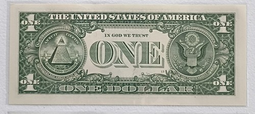 Birthday Note Nov, 12, 1944 Fancy Serial Number $1 Dollar Bill G11121944B - Picture 2 of 2