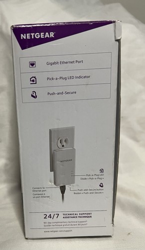 New, NETGEAR PL1000-100PAS Powerline 1000 Network Extenders 2 Pack, White. - Picture 4 of 6
