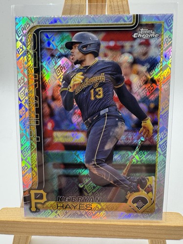 2025 Topps Chrome Ke’Bryan Hayes Topps Logo Refractor #196 Pirates Fanatics