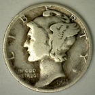 1931 D Mercury Silver Dime VG 10c US Type Coin Very Good Denver Mint