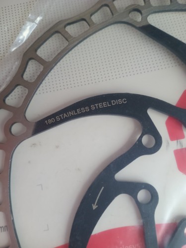 Clarks Disco Freno Rotore Acciaio 180mm E-bike MTB Hybrid incl 6 Bulloni Torx SIGILLATO - Foto 3 di 8