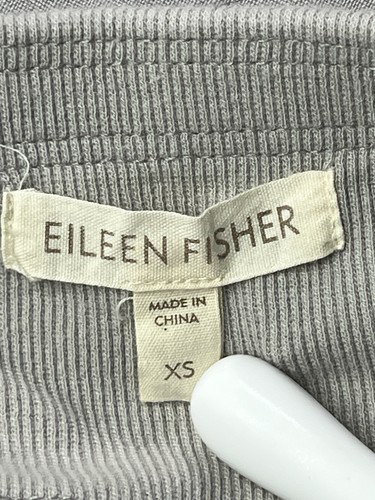 Eileen Fisher Womens XS Skirt Organic Linen Light GRay A-Line - Picture 8 of 9