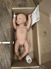 Realityworks RealCare Baby 3 White Female Girl with Bottle