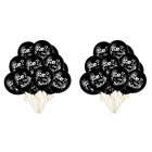  100 stücke 12 zoll baby shower schwarz latex ballone junge oder mädchen