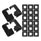 20pcs Post Base Cover Split Style Post Skirt Plastic Square Cover Sleeve For