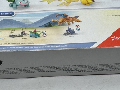 Mega Construx Pokemon Pikachu vs Bulbasaur 140 Pcs Building Set SEALED box wear - Picture 16 of 21