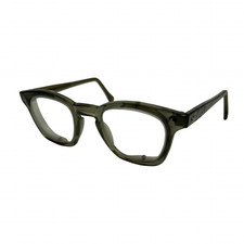 Vintage AO American Optical Glasses Frames Mens Grayish Green Cat Eye 50s 60s