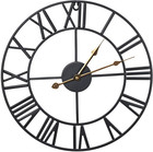 Wall Clock, 16" round Oversized Centurian Roman Numeral Style Home Décor