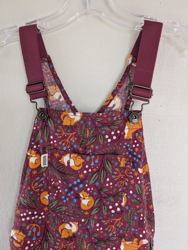 Duluth Trading Overalls Girls Sz 7 Fox Cottagecore Fairycore Fall Gardening Bibs - Picture 2 of 16