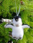Penguins Christmas Tree Decorations With Scarves Christmas Tree Cute Baubles x 4