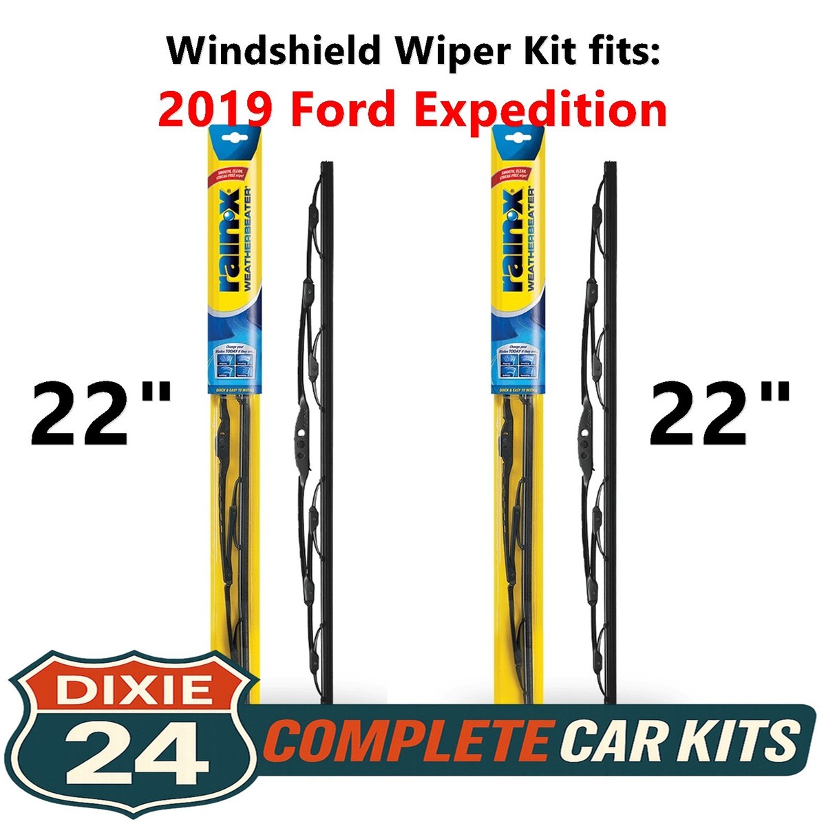 Rain-X Weatherbeater Windshield Wiper Kit fits: 2019 Ford
