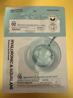 Original Derma Beauty Hyaluronic Squalane Mask Sheet Moisturizing Nourishing