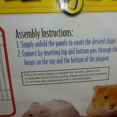 Small Animal Portable Pet Playpen Hamster Gerbil Mouse PH Prevue Hendryx - EUC - Picture 6 of 10