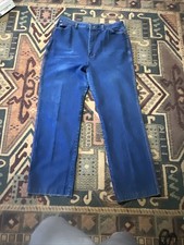 Vintage 70s 80s Wrangler Jeans Size 36 No Fault Scovill Zipper Dark Wash