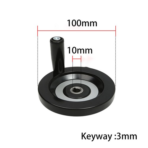 Drehkurbel Handkurbel Stellrad Kurbelrad Handrad Maschinenkurbel Drehmaschine - Picture 11 of 32