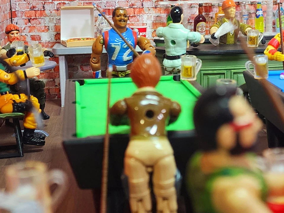 Mesa de billar impresa en 3D para G.I JOE A.R.A.H.   Para escala 3,75" 1:18 Foto 3 de 4