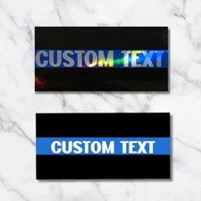 Custom Thin Blue Line Decal Sticker, Police Support Decal