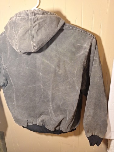 Giacca cappotto da lavoro vintage Carhartt J130 PTL benzina con cappuccio vintage XL raro - Foto 7 di 13