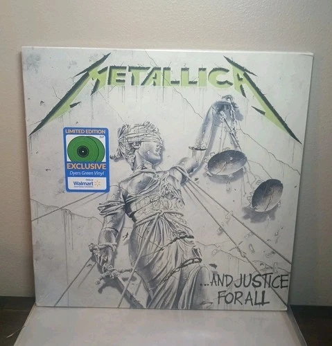 Metallica ...And Justice For All 2LP Green Translucent Vinyl Walmart Sealed 180g