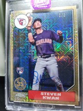 2025 Topps Signature Series 2022 Chrome 35th Mojo RC Auto 1/1 Steven Kwan 💎🔥📈