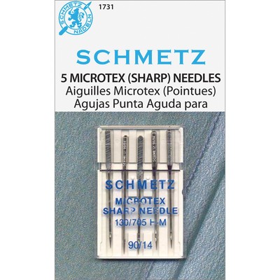 Schmetz Microtex scharfe Maschinennadeln - Größe 14/90 5/Pkg 1731